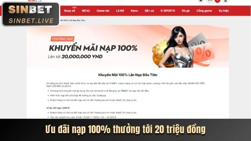 Ưu đãi đăng ký Bibet